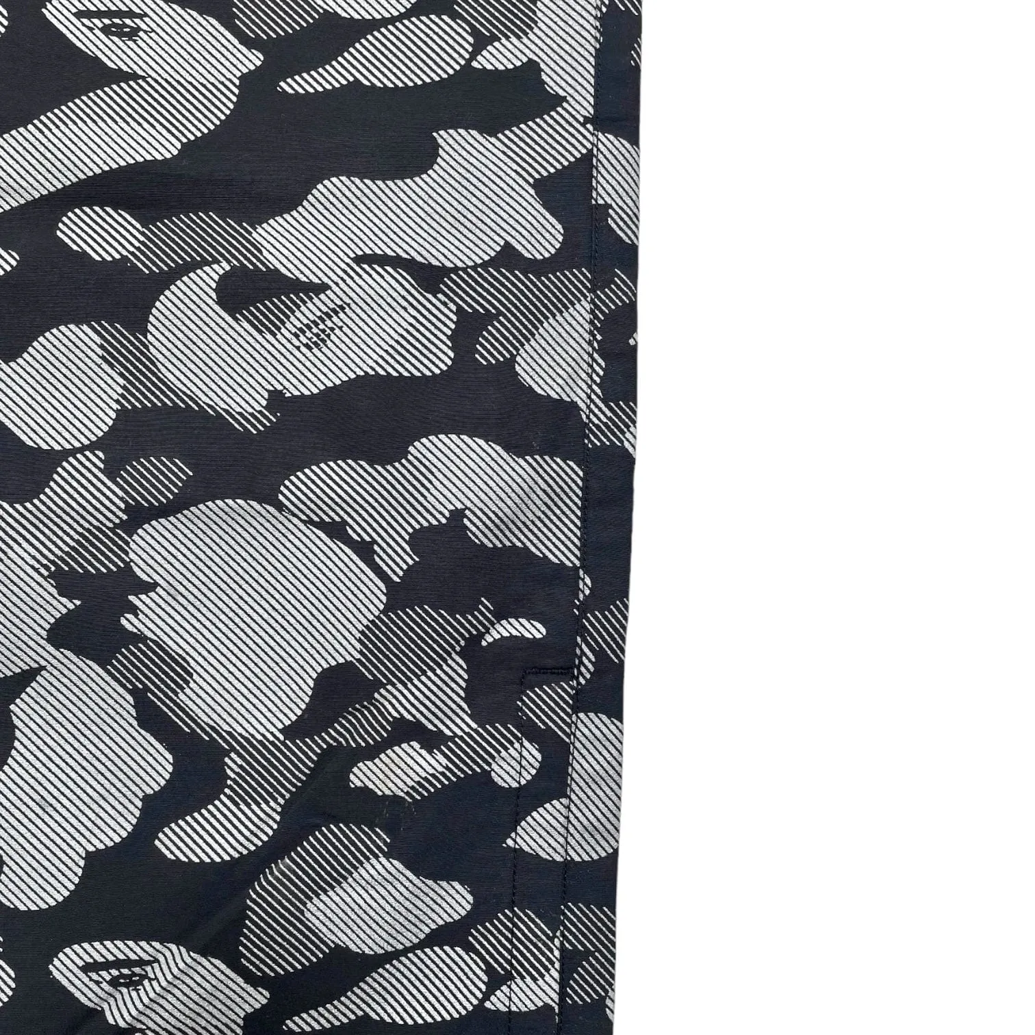 BAPE Reflection Camo Track Pants Black Pre-Owned