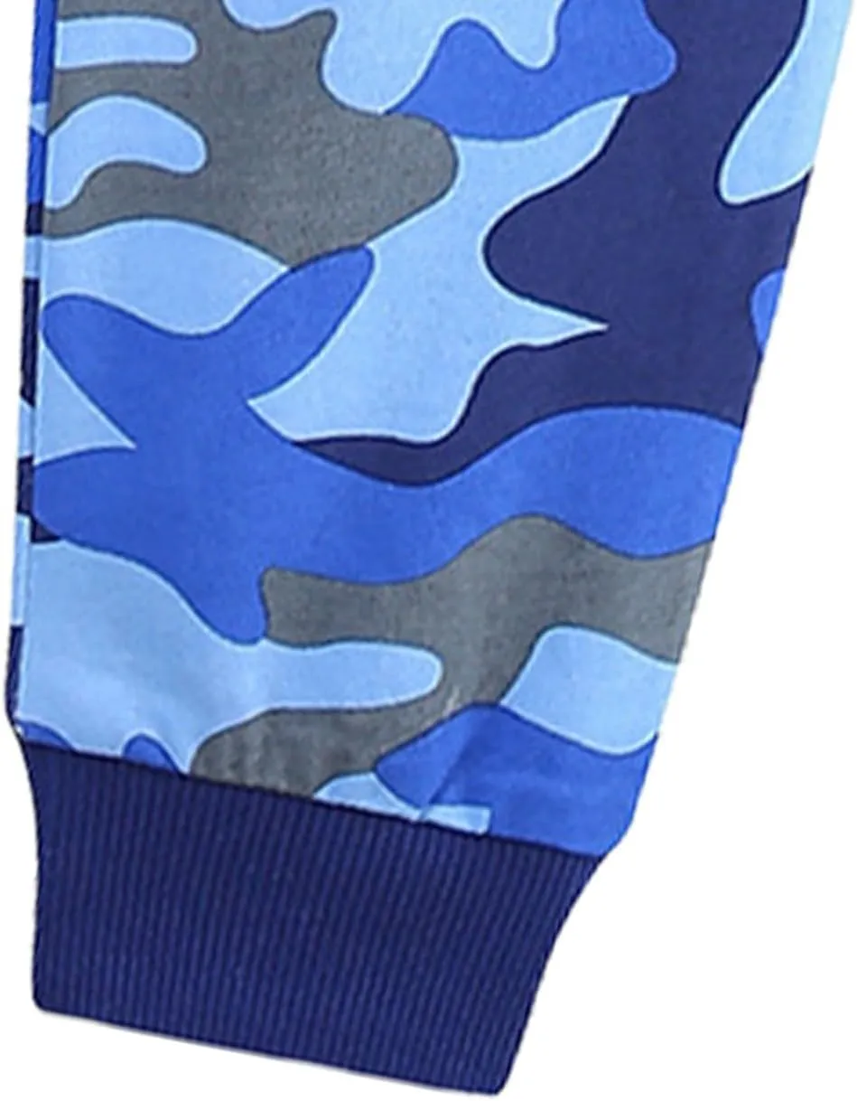Boy's Camouflage Sweatpants Sports Pants Kids Athletic Sweat Pants Basic Jogger Track Pants with Pockets