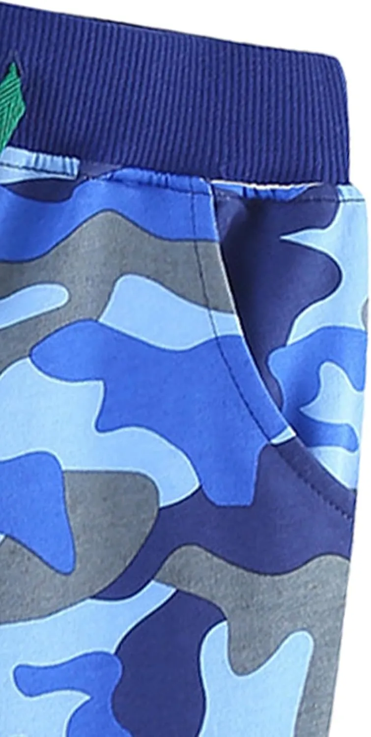 Boy's Camouflage Sweatpants Sports Pants Kids Athletic Sweat Pants Basic Jogger Track Pants with Pockets
