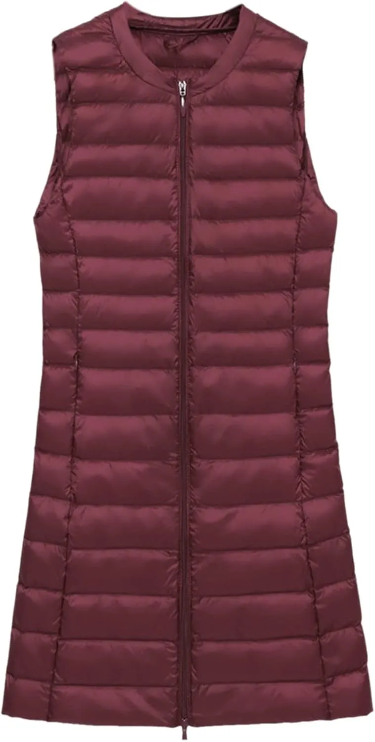 Puffer Vest Women Jacket Hooded Windproof Winter Coat with Recycled Insulation Winter Slim Short Hooded Warm White
