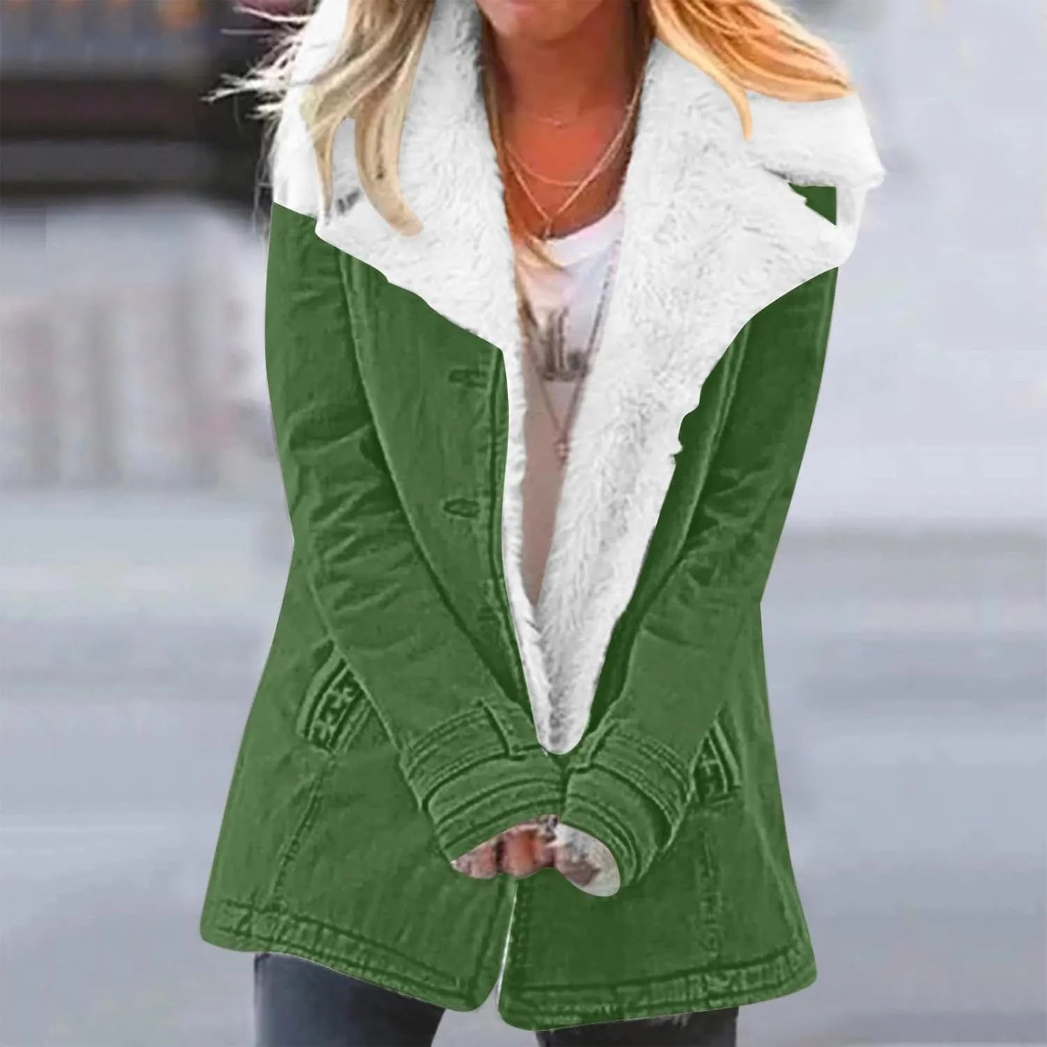 SHAOBGE Sweater Coat for Women Women Casaul Winter Fashionable Long Sleeve Solid Pocket Cardigan Button Top Unforgotten