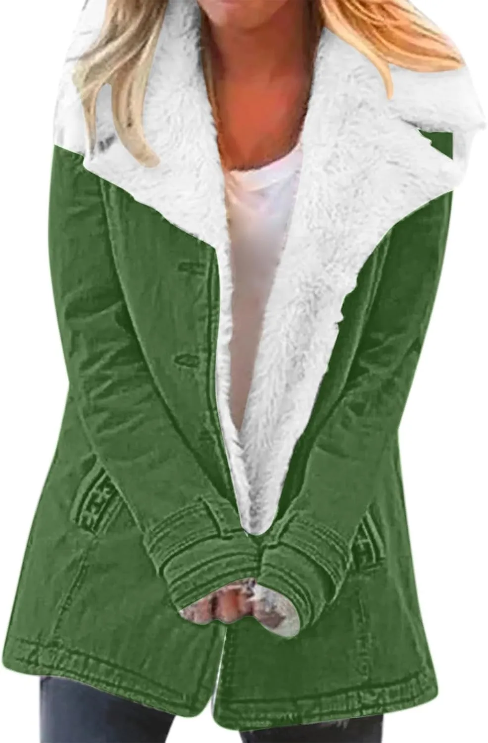 SHAOBGE Sweater Coat for Women Women Casaul Winter Fashionable Long Sleeve Solid Pocket Cardigan Button Top Unforgotten