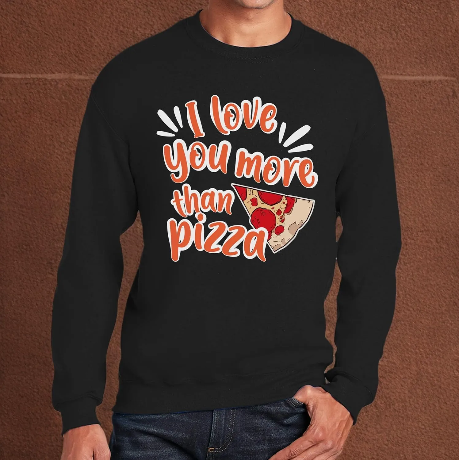 TEEAMORE Custom Crewneck Sweatshirt Add Your Own Design Personalized Text for Men Women