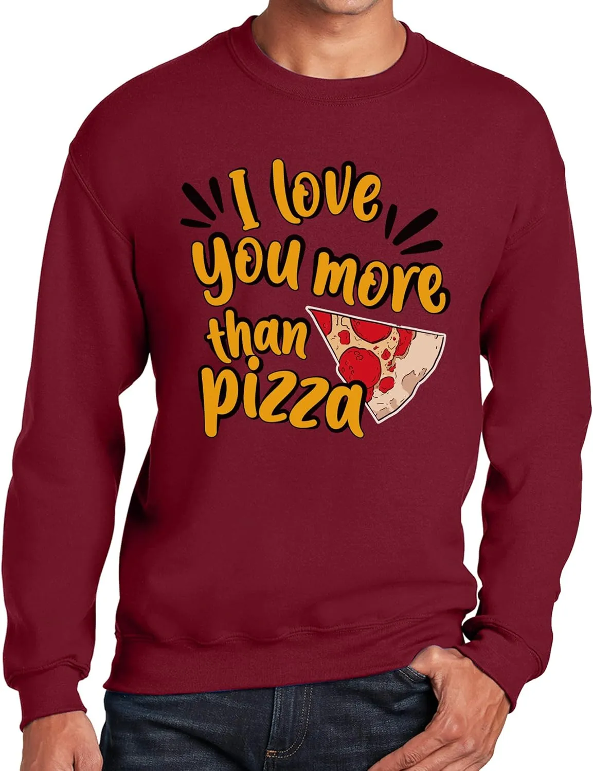 TEEAMORE Custom Crewneck Sweatshirt Add Your Own Design Personalized Text for Men Women