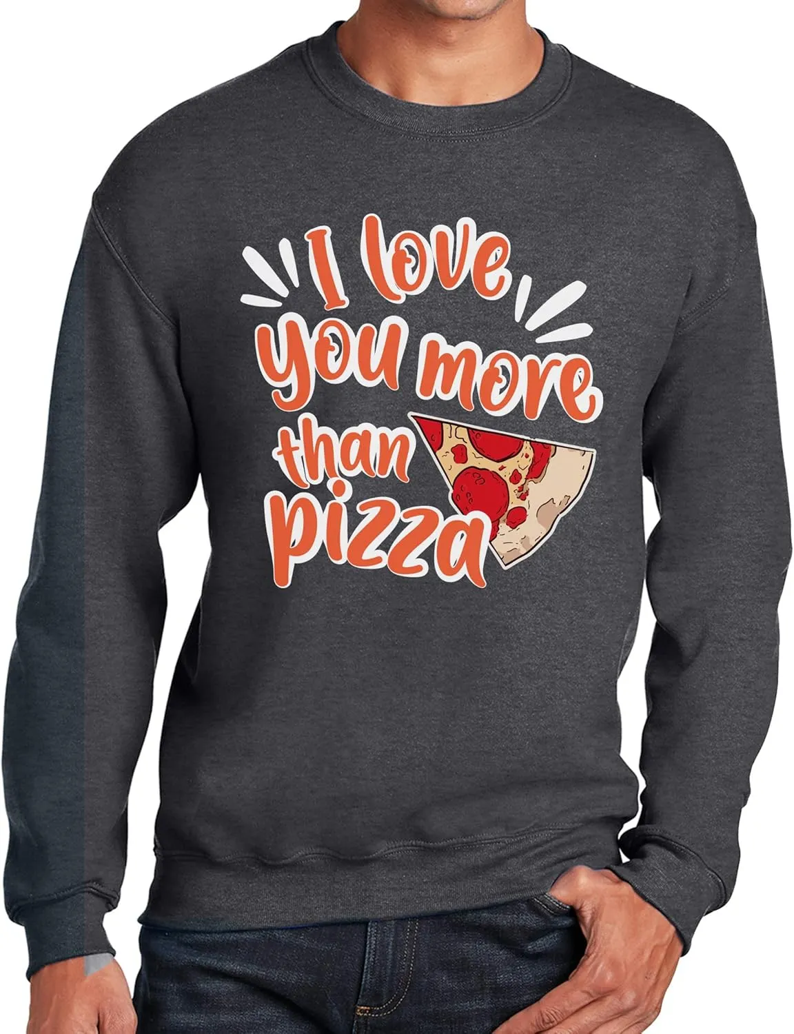 TEEAMORE Custom Crewneck Sweatshirt Add Your Own Design Personalized Text for Men Women