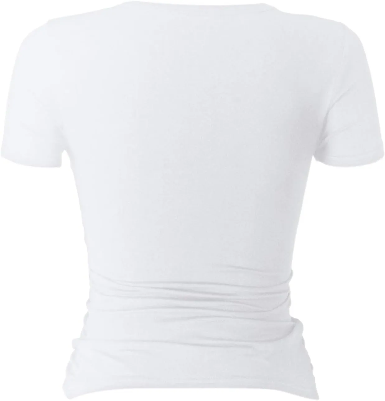 V Neck T Shirts for Women Women's Trendy Lace Criss Cross Wrap Crop Top Slim Fit Short Sleeve Ruched Shirt